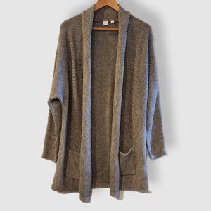 Gap long grey cardigan with pockets
